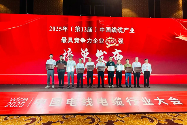 連續(xù)5年！民興電纜榮膺中國(guó)線纜行業(yè)20強(qiáng)、廣東線纜行業(yè)前3強(qiáng)